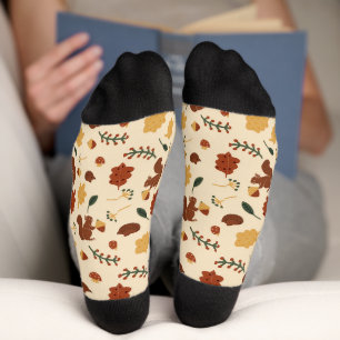 Chaussette Écureuil de la forêt automnale