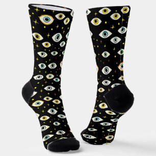 Chaussette Éffrayant Halloween occulte Magie Déplaisants yeux