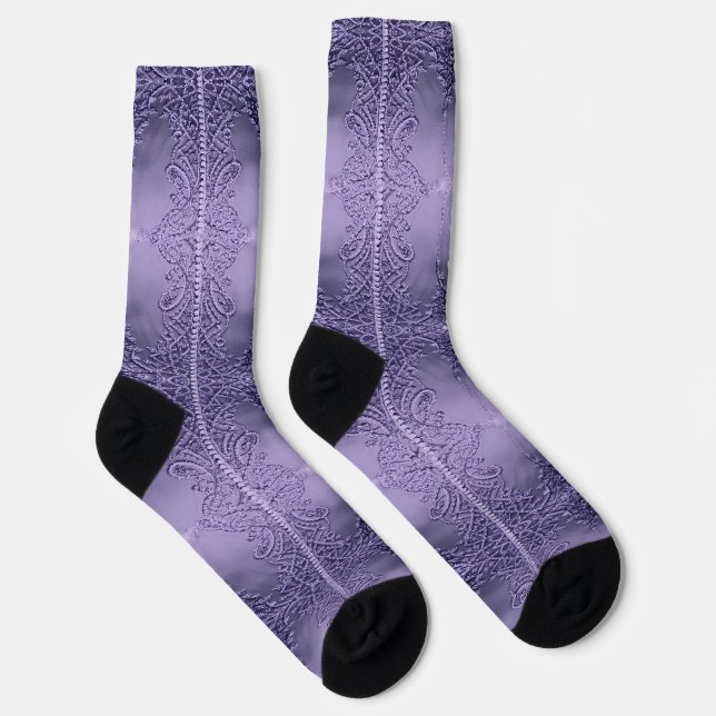 Chaussette Élégance Violette (Droite)