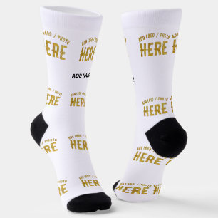 CHAUSSETTE ÉLÉGANT BLANC PERSONNALISABLE MODERNE MARQUE VÉRIF