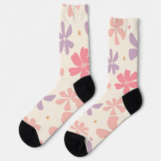 Chaussette Elégant floral imprimé Botanique Art pour l'amour 