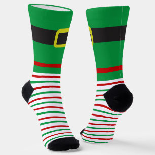 Chaussette Elf Christmas strié