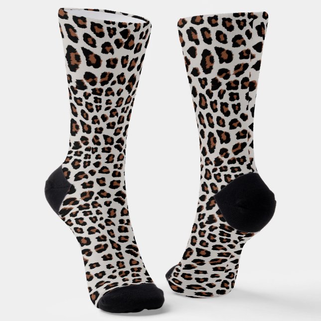Chaussette Empreinte de léopard (Angulaire)