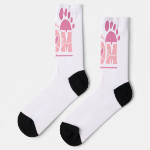 Chaussette Empreinte de pied de coeur de MAMAN