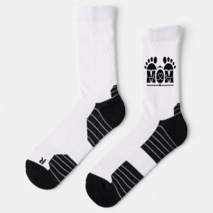 Chaussette Empreinte de pied de coeur de MAMAN
