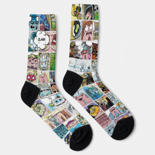 Chaussette Enfants Cool coloré Caractère Face Nom du Motif