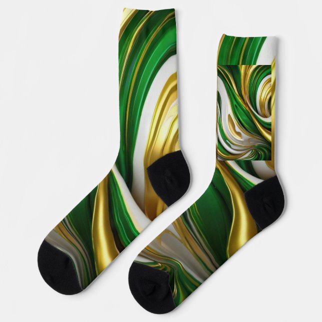 Chaussette Ensemble de Cravates de jumelage classique doré no (Gauche)