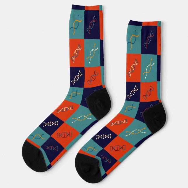 Chaussette Ensemble de motifs de biologie de la tige génétiqu (Gauche)