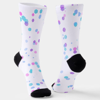 Chaussette Équipage Premium Hexagone Demi-Teinte Polka Éco-Re