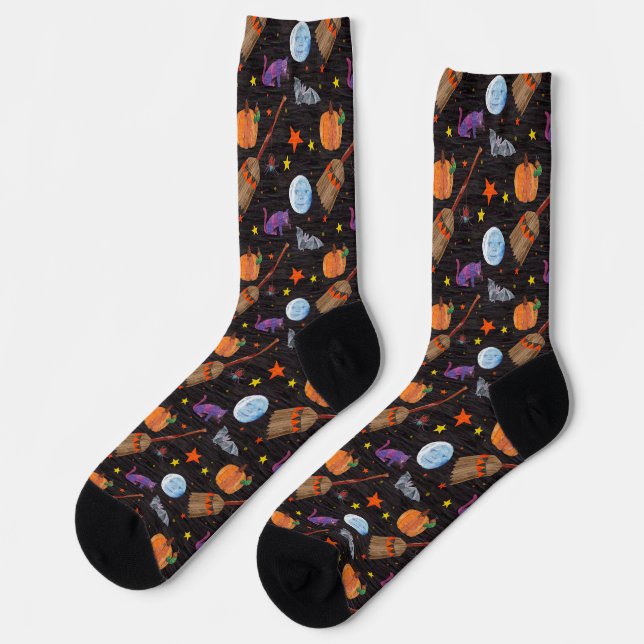 Chaussette Eric Carle | Caterpillar Black Halloween Motif (Gauche)