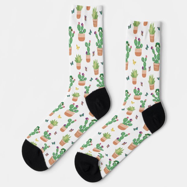 Chaussette Eric Carle | Caterpillar, Cactus et Papillon Pa (Gauche)