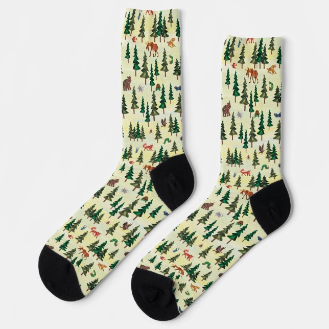 Chaussette Eric Carle | Prêt pour le Motif de loisirs foresti (Gauche)