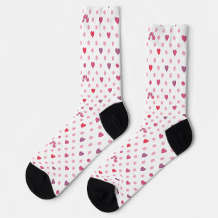 Chaussette Eric Carle   Valentine Heart Polka Dot Motif