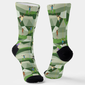 Chaussette Escalade en chaussettes d'équipage vertes