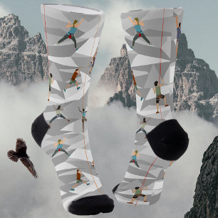 Chaussette Escalade rocheuse en Chaussettes d'équipage gris