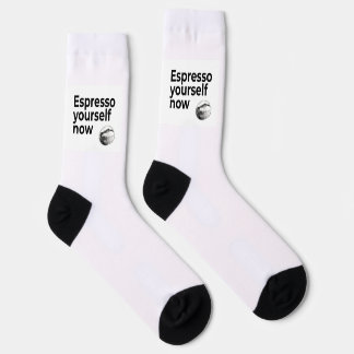 Chaussette Espresso Yourself Now Citation de café avec Bean