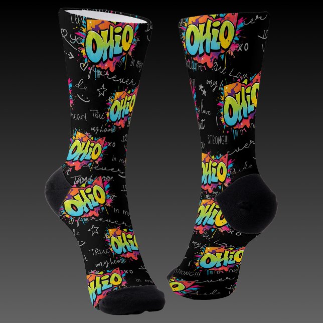 Chaussette Etat de l'Ohio buckeyes usa Socks (Créateur téléchargé)