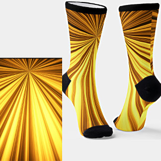 Chaussette Étoile Brown d'éclatement jaune