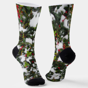 Chaussette European Holly avec étui Wallet Neige