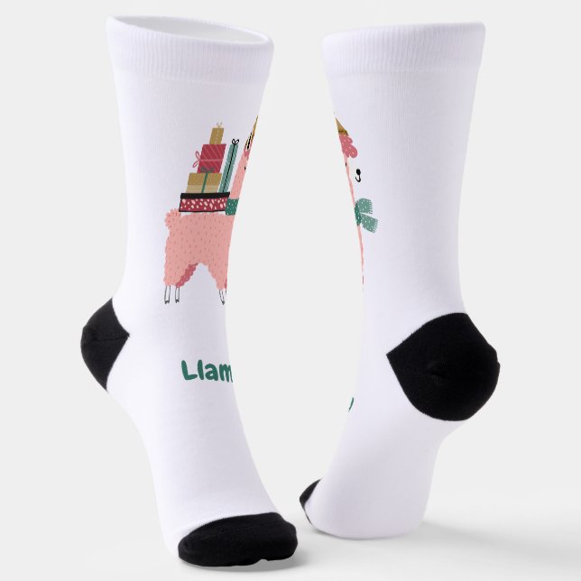 Chaussette Fa la la la llama chaussettes (Angulaire)