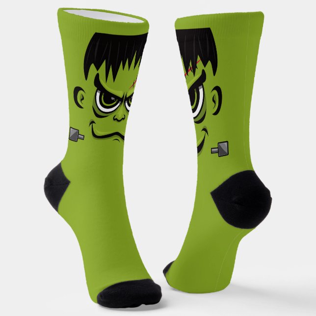 Chaussette Face Frankenstein Halloween (Angulaire)