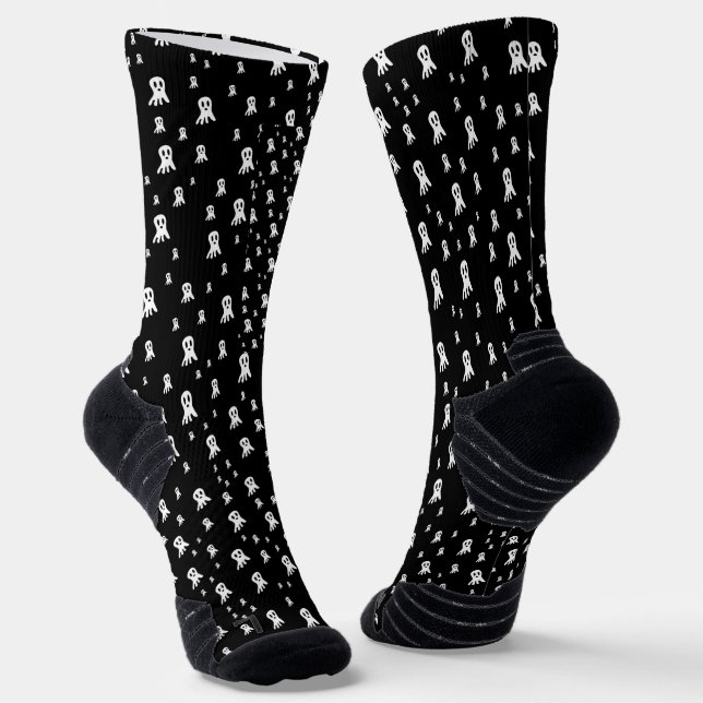 Chaussette Fantômes d'Halloween foncé (Angulaire)