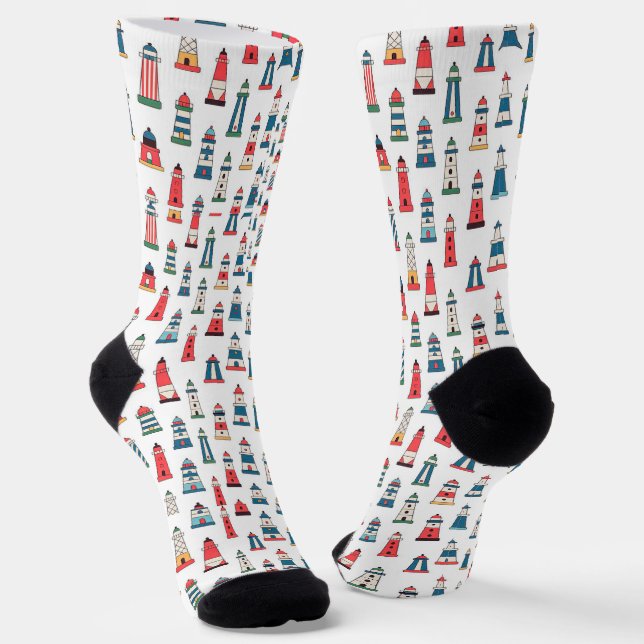 Chaussette Faróis de Portugal Nautical Crew Socks – Sustainab (Angulaire)