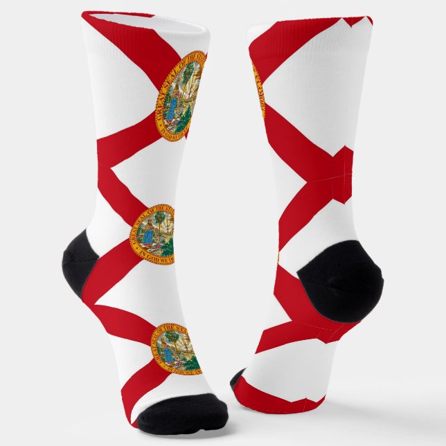 Chaussette Femmes chaussettes durables avec drapeau de Florid (Angulaire)