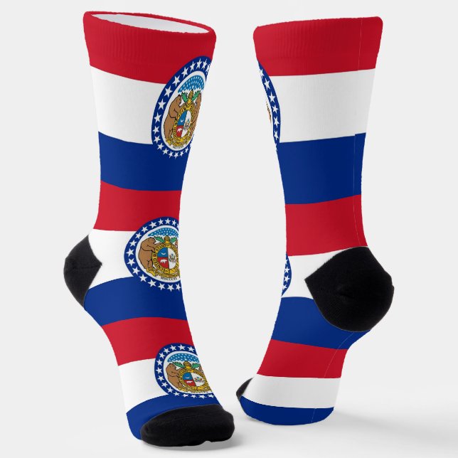 Chaussette Femmes chaussettes durables avec drapeau du Missou (Angulaire)