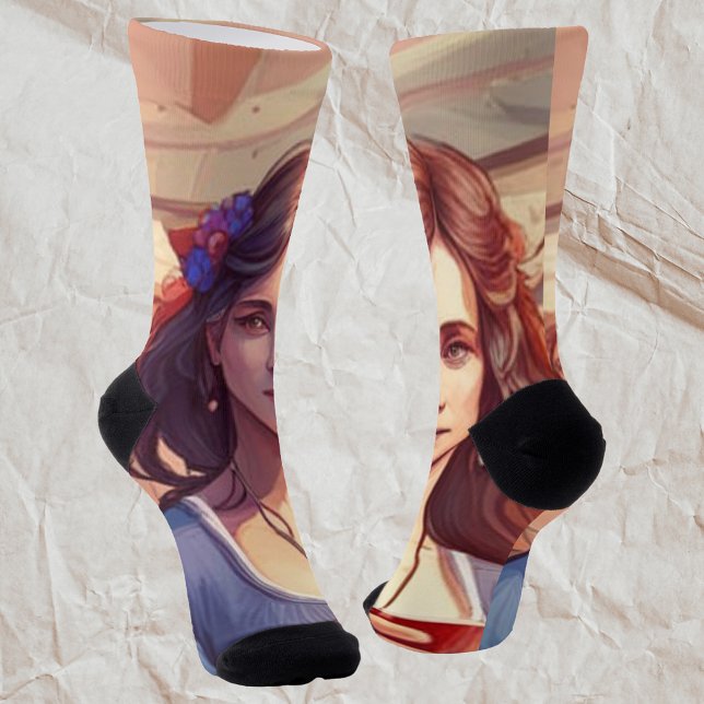 Chaussette Festival des visages (Créateur téléchargé)