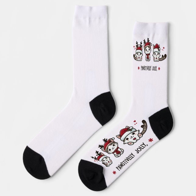 Chaussette Festive Holiday Mignonne Christmas (Gauche)