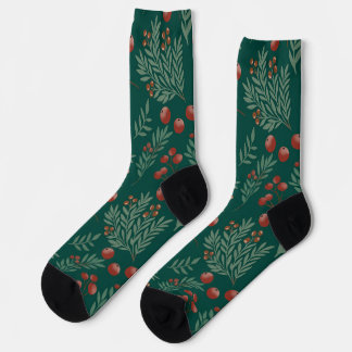 Chaussette Festive Red Berry Christmas Socks
