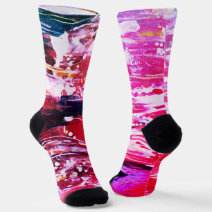 Chaussette Festivité variation rose