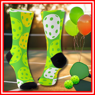 Chaussette Fête d'anniversaire Pickleball Vert Mignon Sports