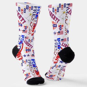 Chaussette Fête de l'Indépendance Patriotique