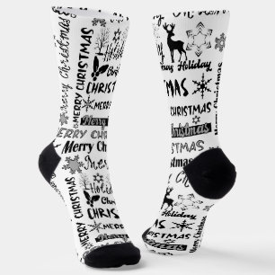 Chaussette Fêtes de Noël, motif de Noël