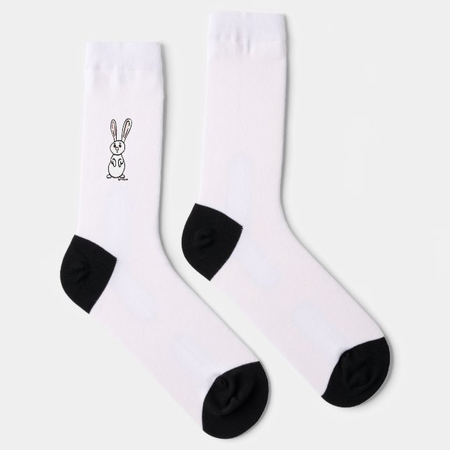 Chaussette figdewdrops Bunny crew socks (Droite)