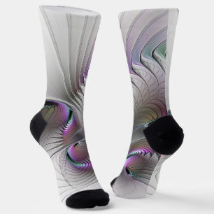 Chaussette Figure de fantaisie timide abstraite moderne Art f