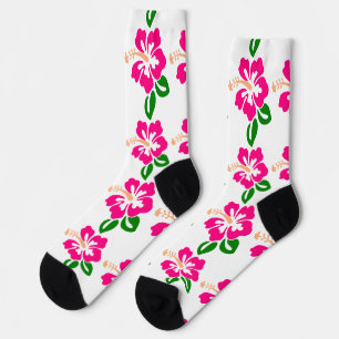 Chaussette Fleur de Tilleul Rose Tropicale Thunder_Cove
