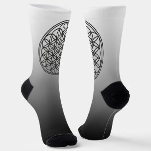 Chaussette FLEUR DE VIE - Symbole de géométrie sacrée contour