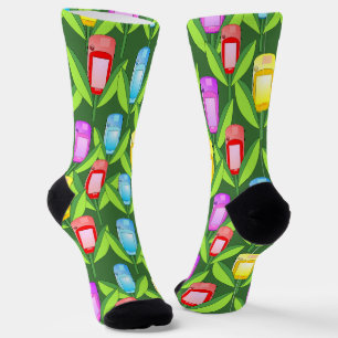 Chaussette Fleurs GPS