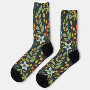 Chaussette Fleurs motifs colorées florales sans couture et qu