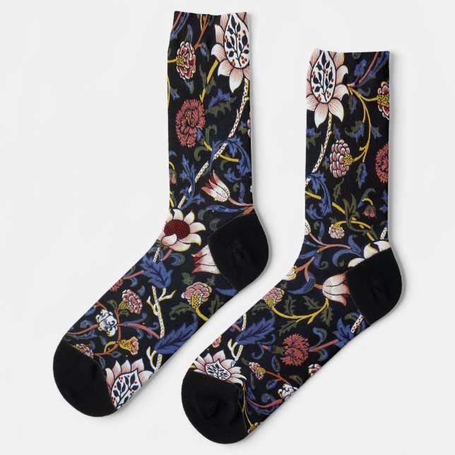 Chaussette Floral Pattern, William Morris (Gauche)