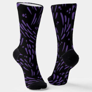 Chaussette Flux en violet et noir