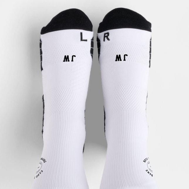 Chaussette Football Club Nom Logo Lecteur Initiales (Haut)