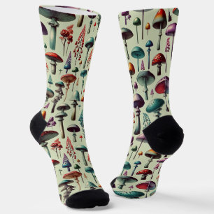 Chaussette Forêt de champignons