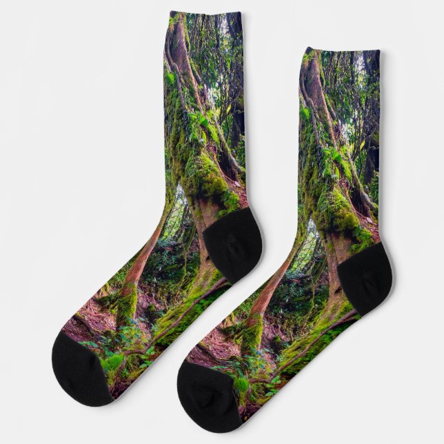 Chaussette Forêt moussue (Gauche)