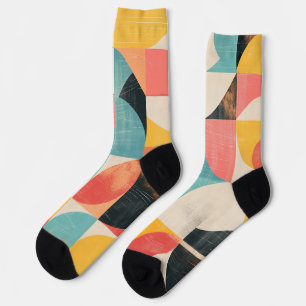 Chaussette Formes demi-cercle avec textures
