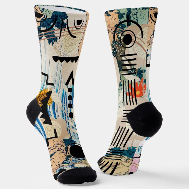 Chaussette Formes géométriques modernes (Angulaire)