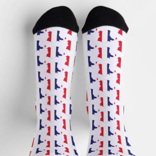 Chaussette France Drapeau de la carte Souvenir Design